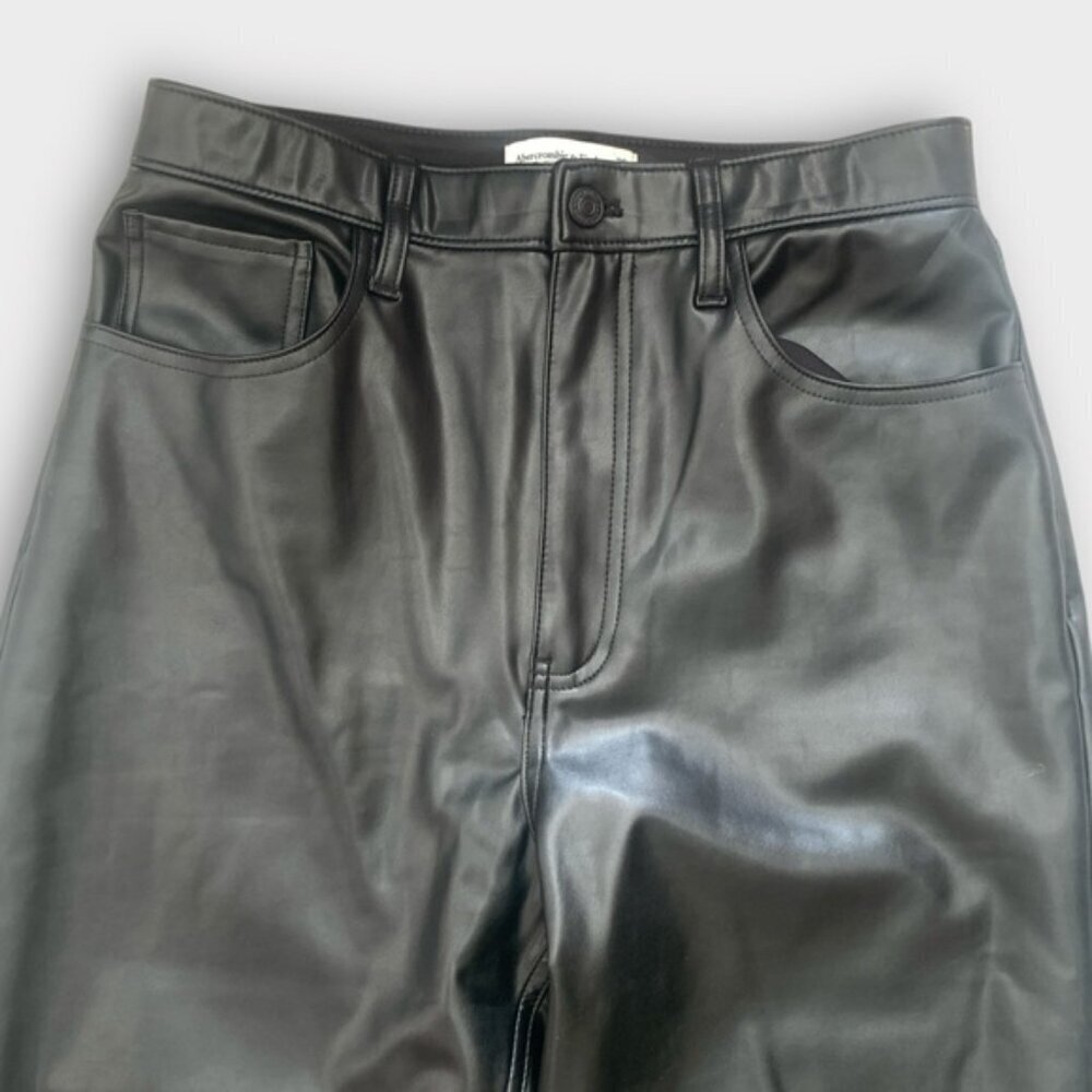 Abercrombie & Fitch Vegan Leather Pants - Picture 7 of 11